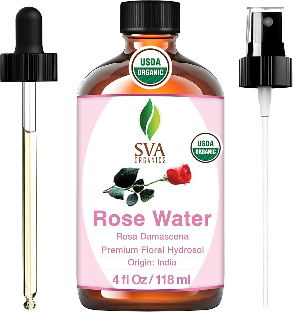 SVA ORGANICS Rose Water 4oz (118 ml) Refreshing Rose Water Spray for Skin Care, Skin Hydration, B... | Amazon (US)