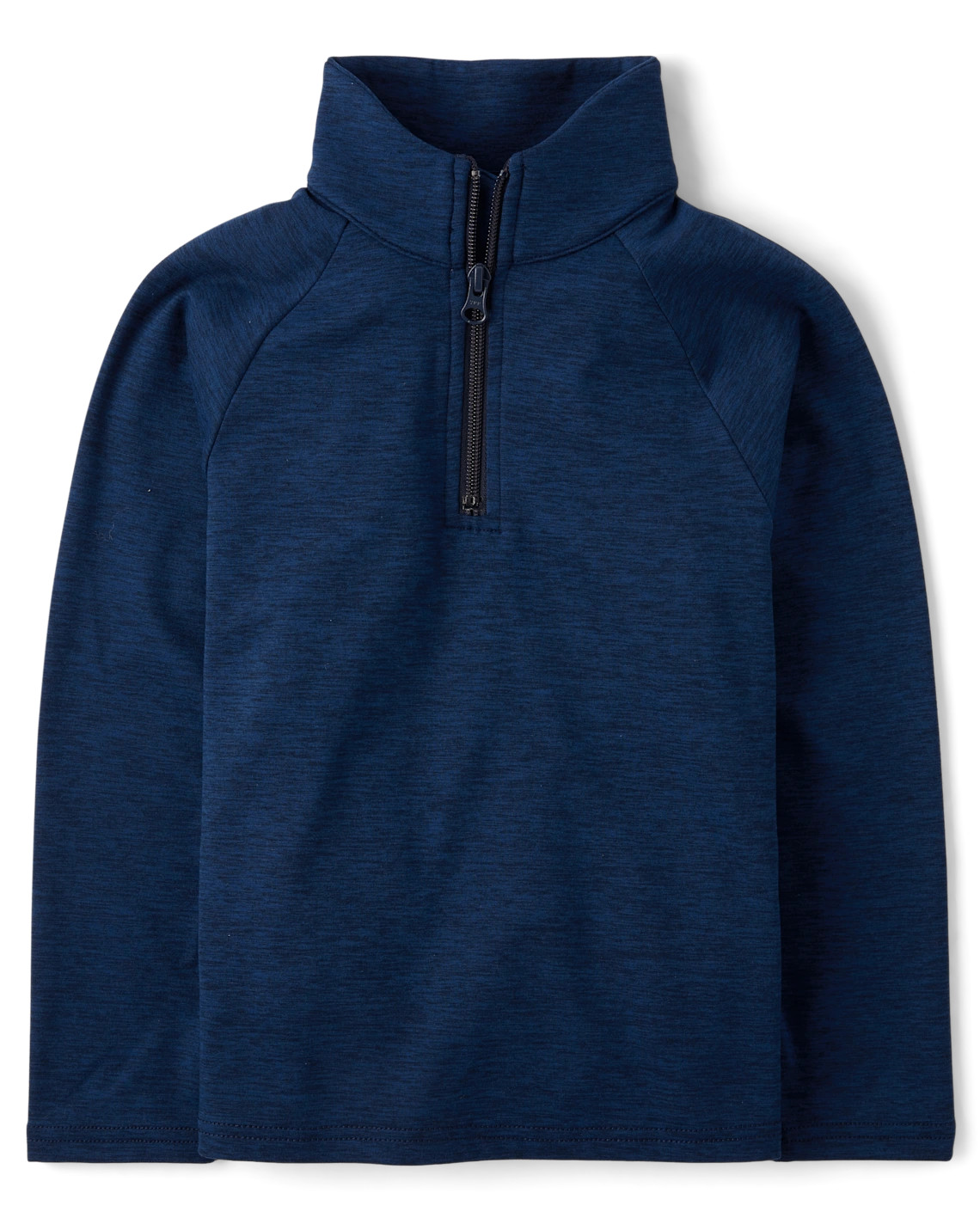 Boys Cozy Active Marl Quarter Zip Pullover - blue | The Children's Place