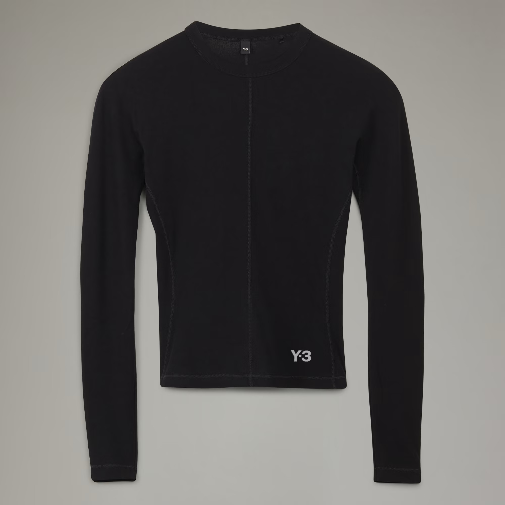 adidas Y-3 Fitted Long Sleeve Tee - Black | Free Shipping with adiClub | adidas US | adidas (US)