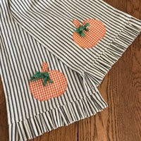 Fall Table Runner - Orange Pumpkin Decor Thanksgiving Decoration Halloween 10 X 60 Misshettie | Etsy (US)