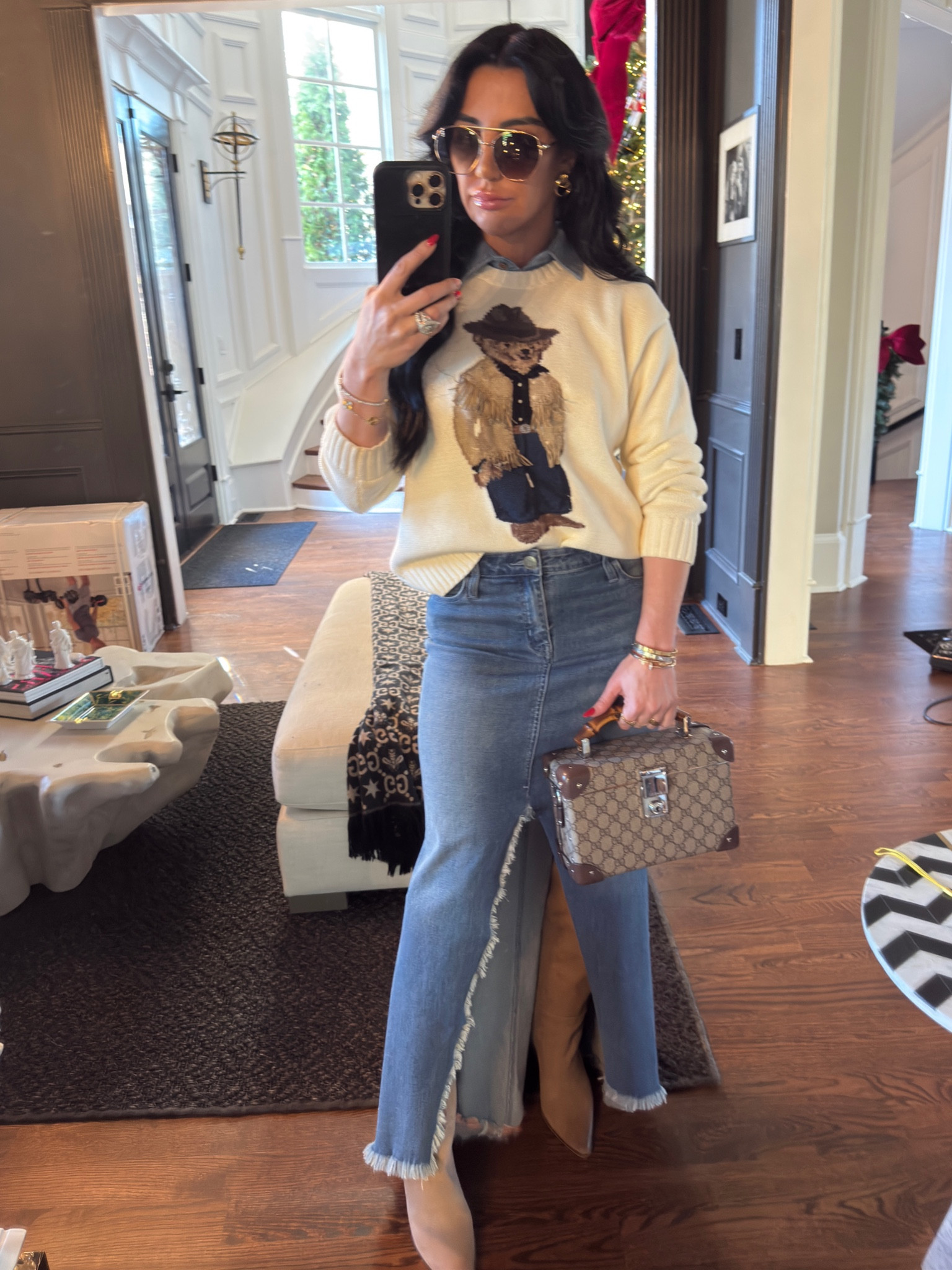 Ralph Lauren Sweater, Show Me Your Mumu, Steve Madden Boots, Gucci Trunk


#LTKShoeCrush #LTKSeasonal #LTKStyleTip