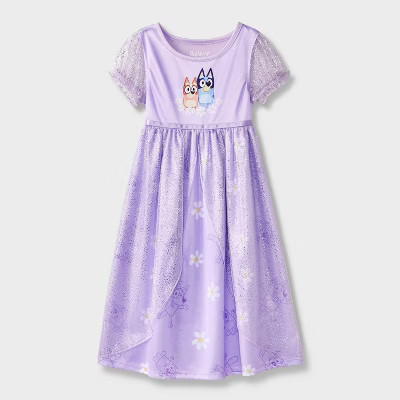 Toddler Girls' Bluey NightGown - Purple 5T | Target