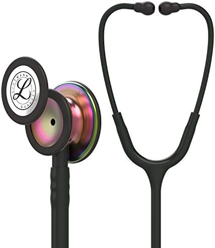 3M Littmann Classic III Monitoring Stethoscope, Rainbow-Finish Chestpiece, Black Stem and Headset... | Amazon (US)