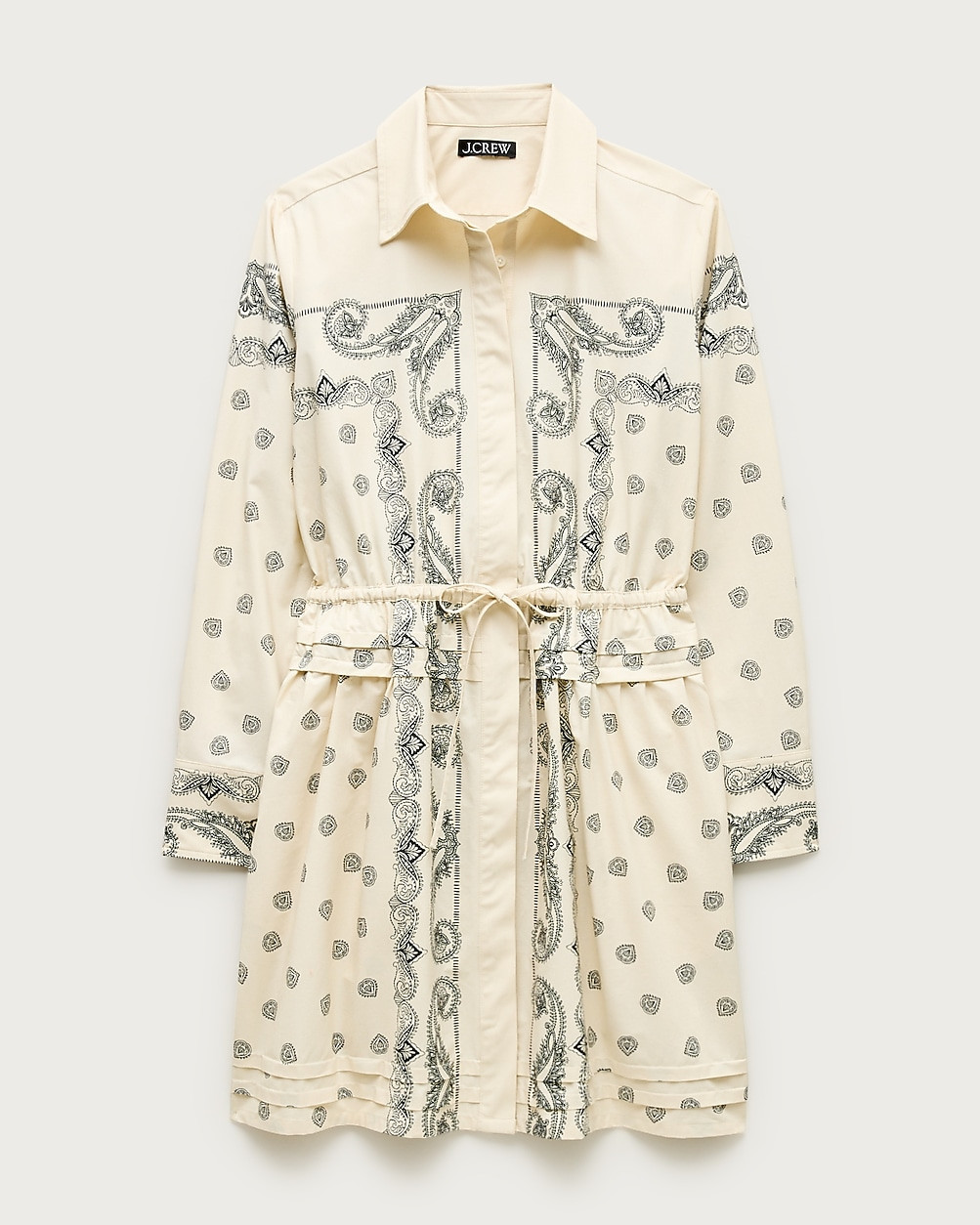 Elena mini shirt-dress in bandana-print cotton poplin | J. Crew US