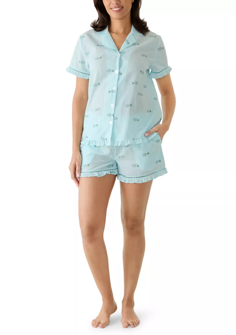 Women's Woven Test Notch Sleep Set | Belk