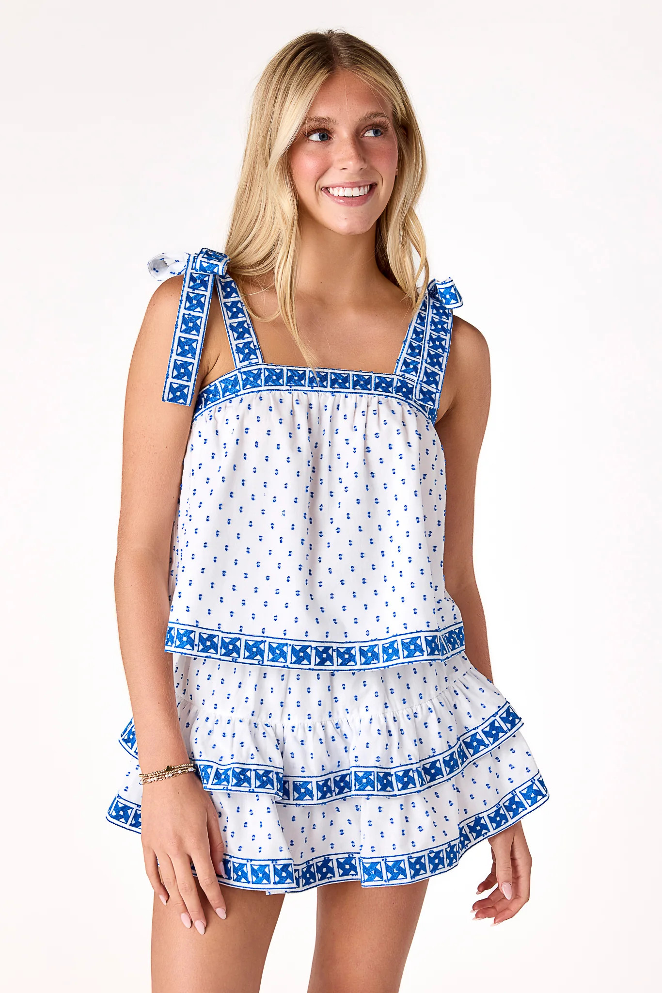 Seaside Pinwheel Tie Tank | Cake For Dinner