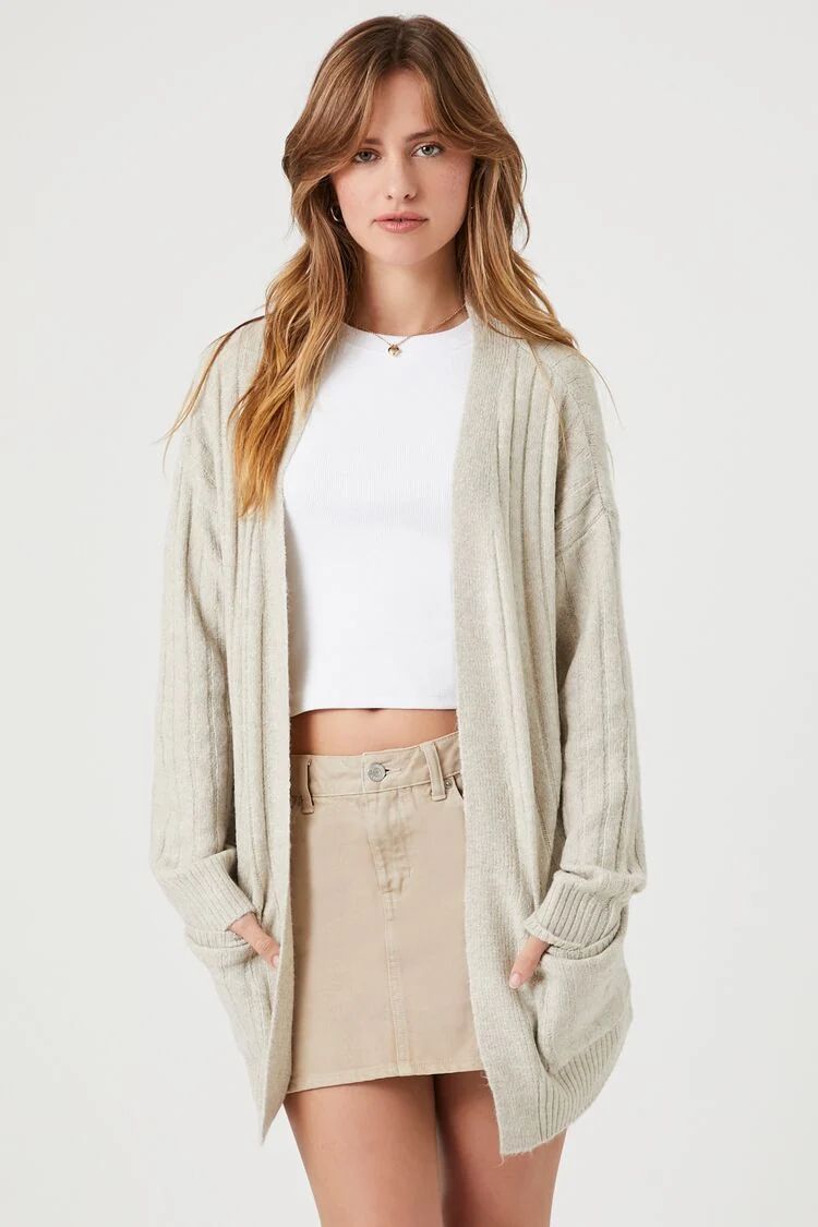 Open-Front Cardigan Sweater | Forever 21 (US)