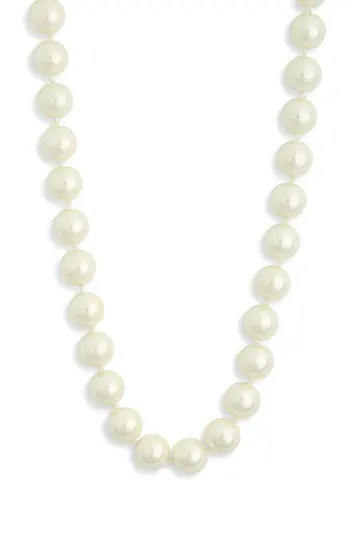 NORDSTROM RACK Faux Pearl Necklace in White/Silver at Nordstrom Rack | Nordstrom Rack