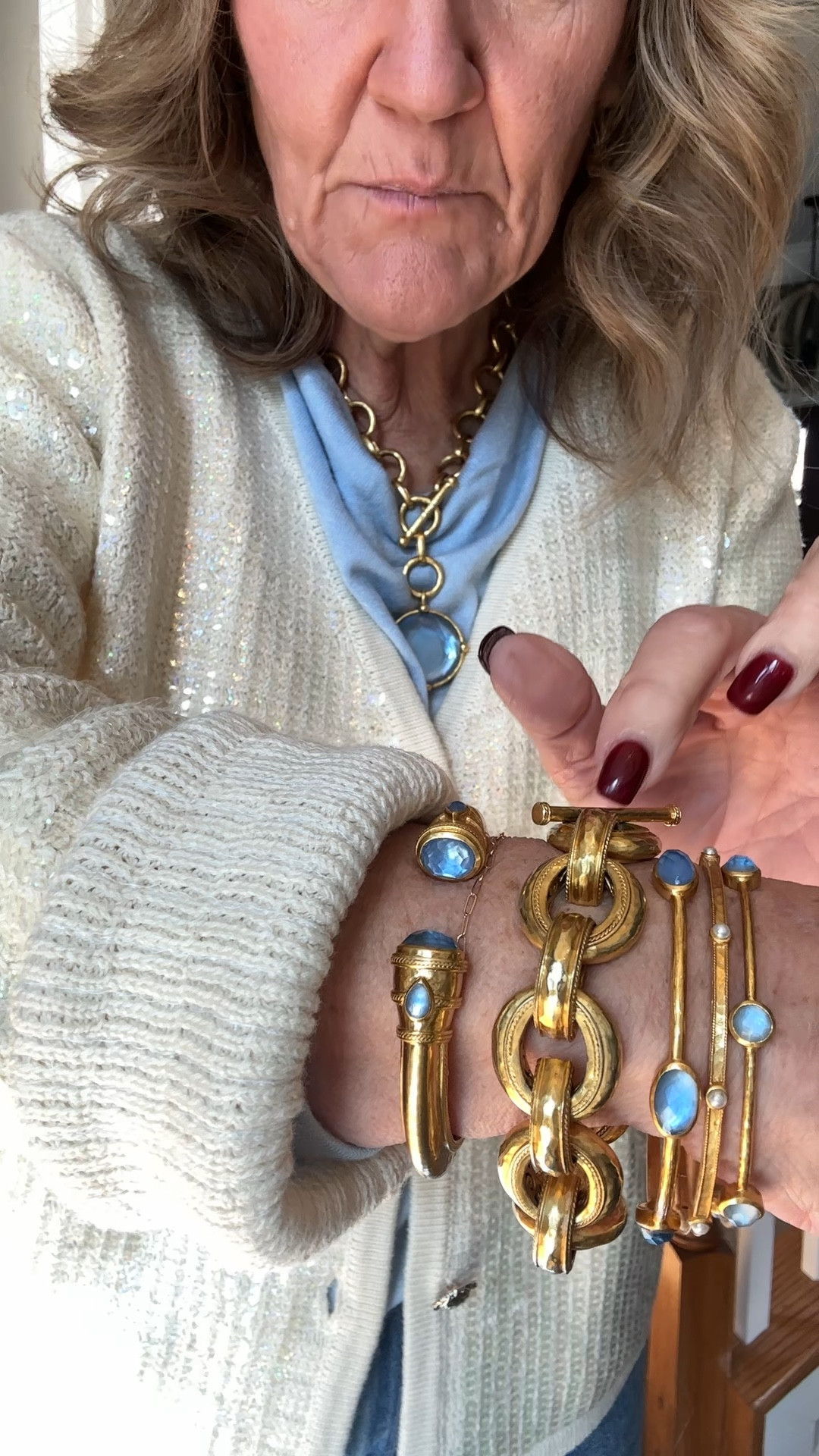Julie Vos iridescent chalcedony blue. It’s a favorite. 

Send this to your significant other! He’ll actually be really happy for the idea  

Gifts for her gifts for mom 

#LTKMens #LTKHoliday #LTKGiftGuide