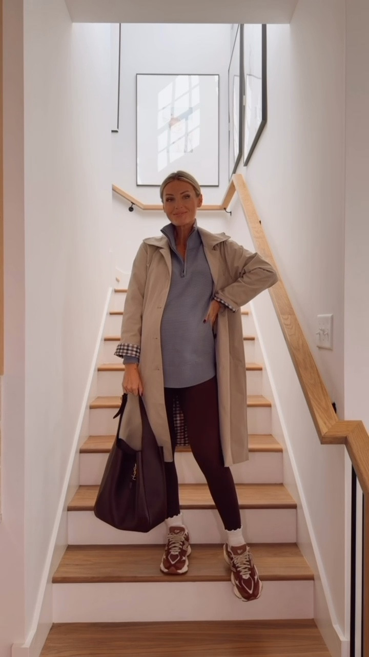 I’m back in this blue pullover with the brown leggings, but I added this Amazon trench coat that I’ve been so impressed with! I love how when you fold the sleeves, the plaid pulls out the brown & blue from the outfit! Wearing S in trench coat and M in pullover/leggings!

Loverly Grey, Amazon, Target, brown leggings, pullover, fall outfit, trench coat

#LTKStyleTip #LTKSeasonal