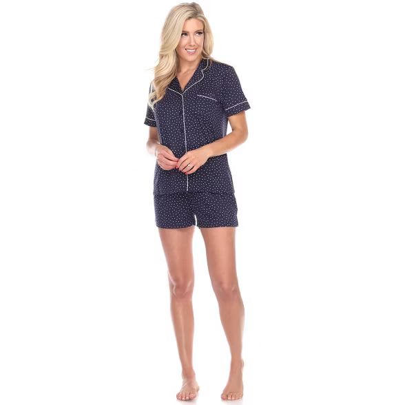 Women's Short Sleeve Pajama Set - White Mark | Target