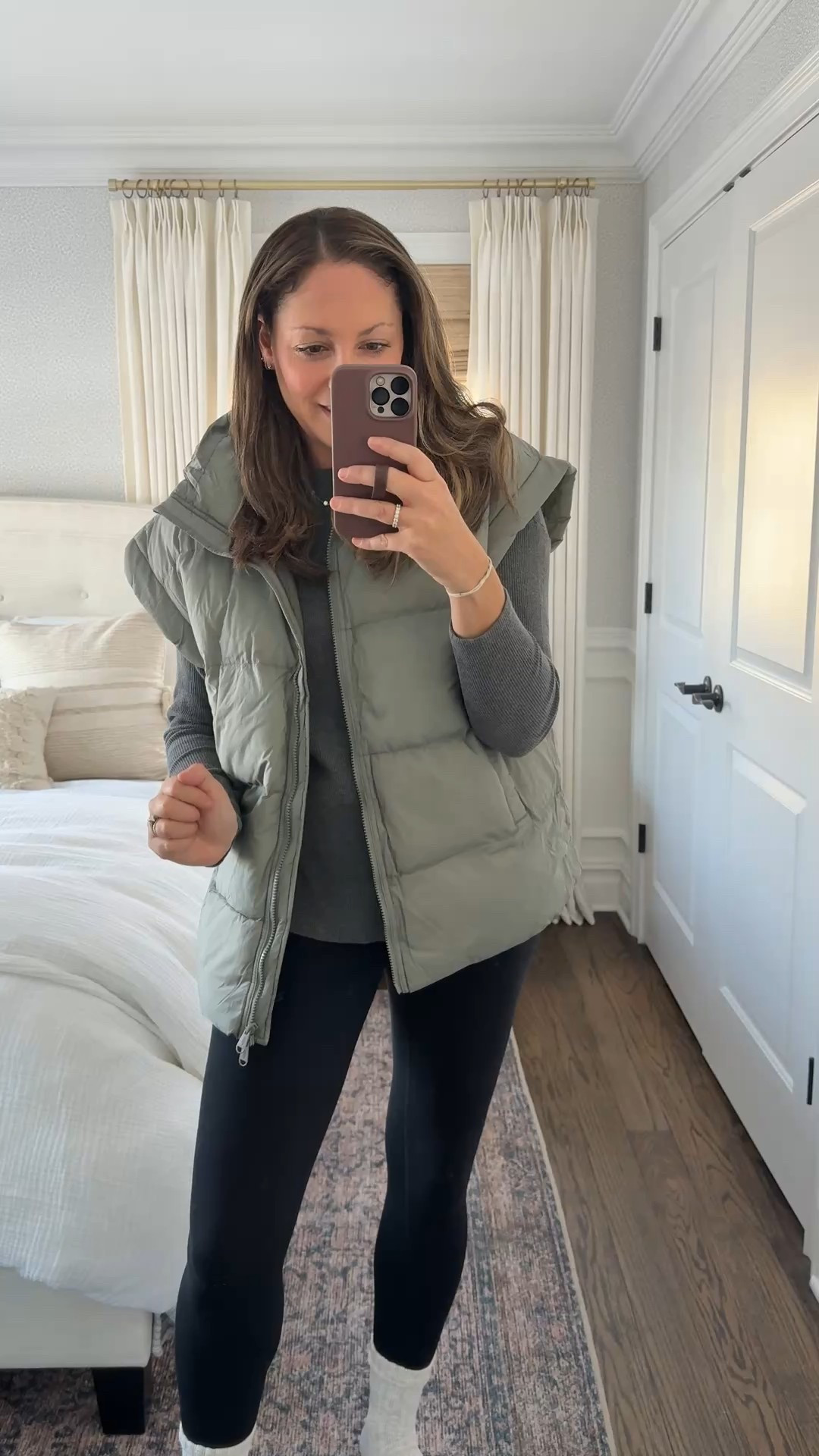 Love this puffer vest from Free People! The perfect cozy layer that time of year. I’m wearing the Greyed Olive color, which is on sale!!! Runs large so size down (I’m wearing a small) 

#LTKSeasonal #LTKSaleAlert #LTKootd
