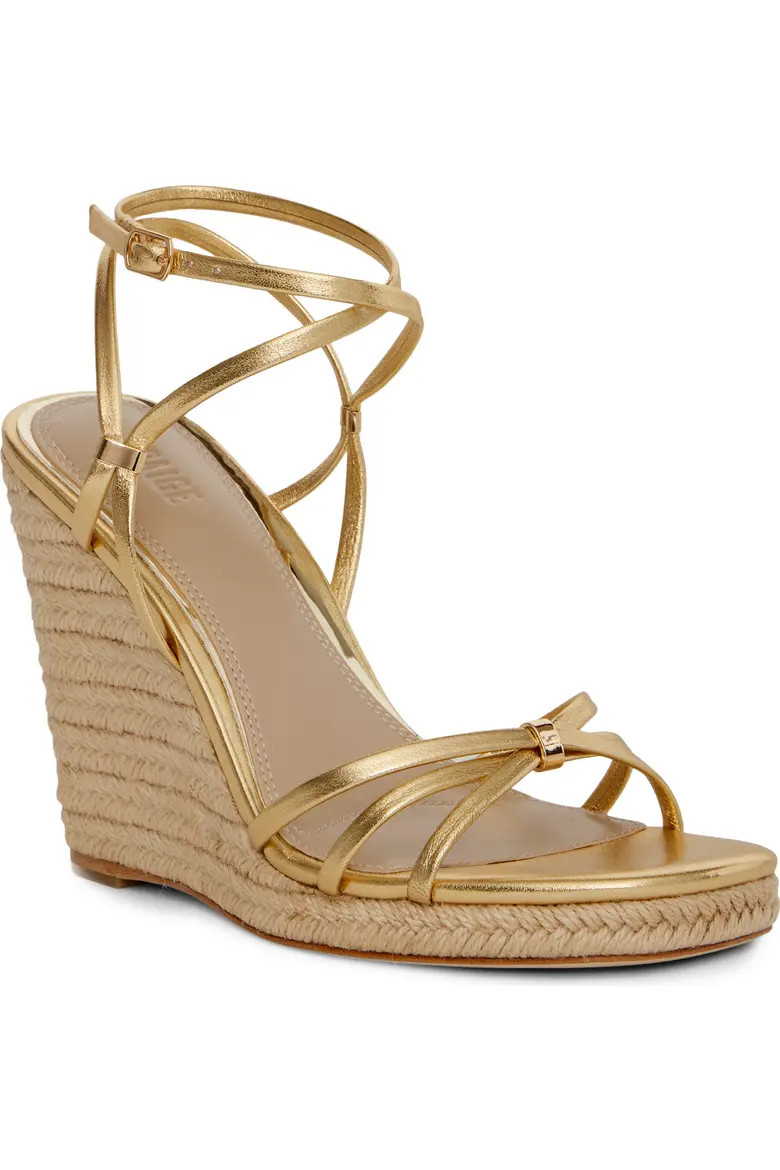 PAIGE Kylen Ankle Strap Wedge Sandal (Women) | Nordstrom | Nordstrom