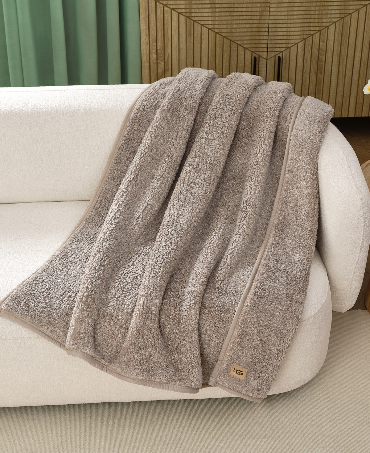 Ugg Classic UGGfluff Throw, 50" x 70" - Fawn | Macy's
