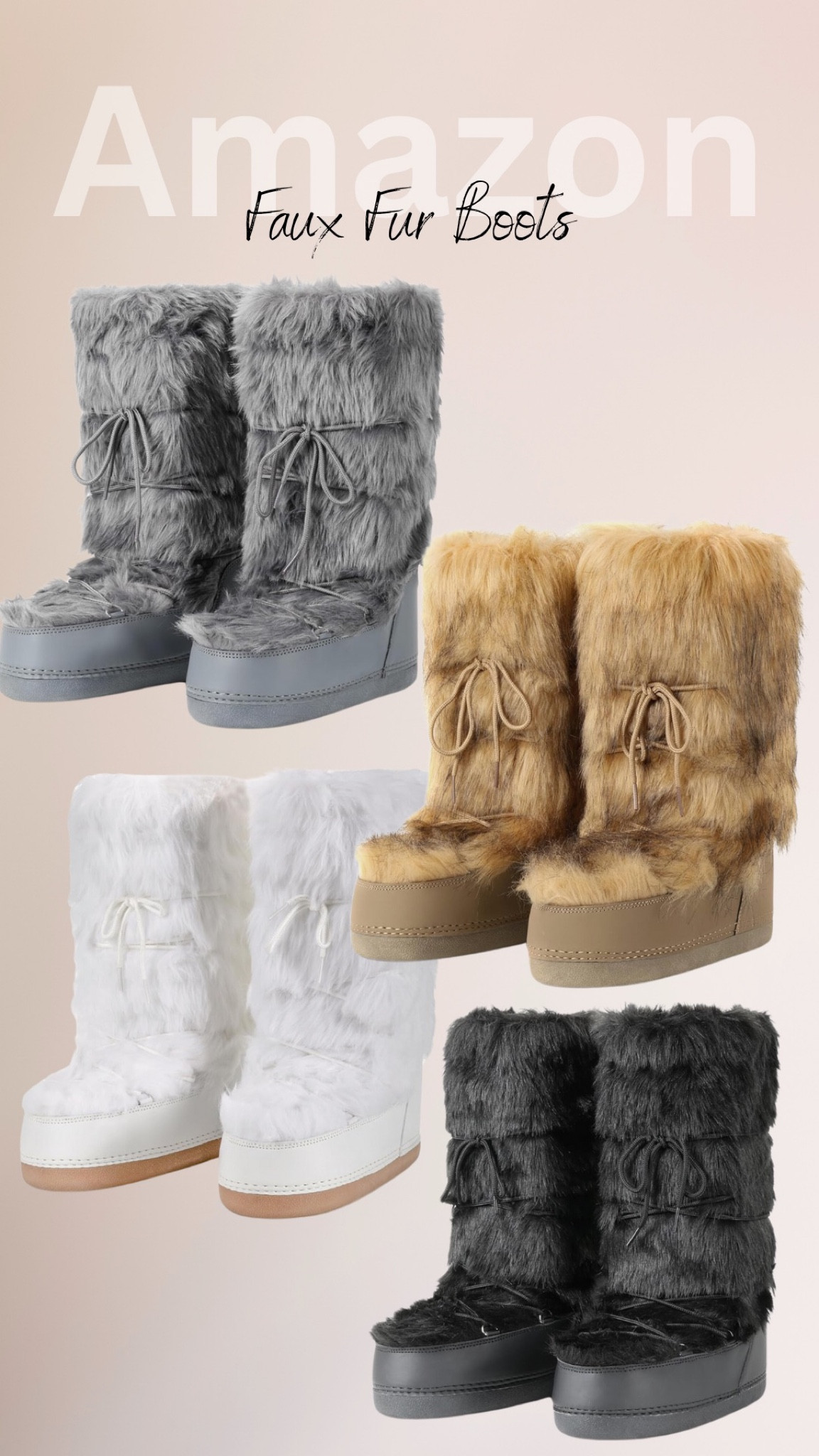 Amazon faux fur boots | faux fur | winter boots | snow boots | fashion finds | affordable fashion | winter outfit inspo | boots | ski trip | snow trip | snow outfit | 

#LTKFindsUnder100 #LTKSeasonal #LTKShoeCrush