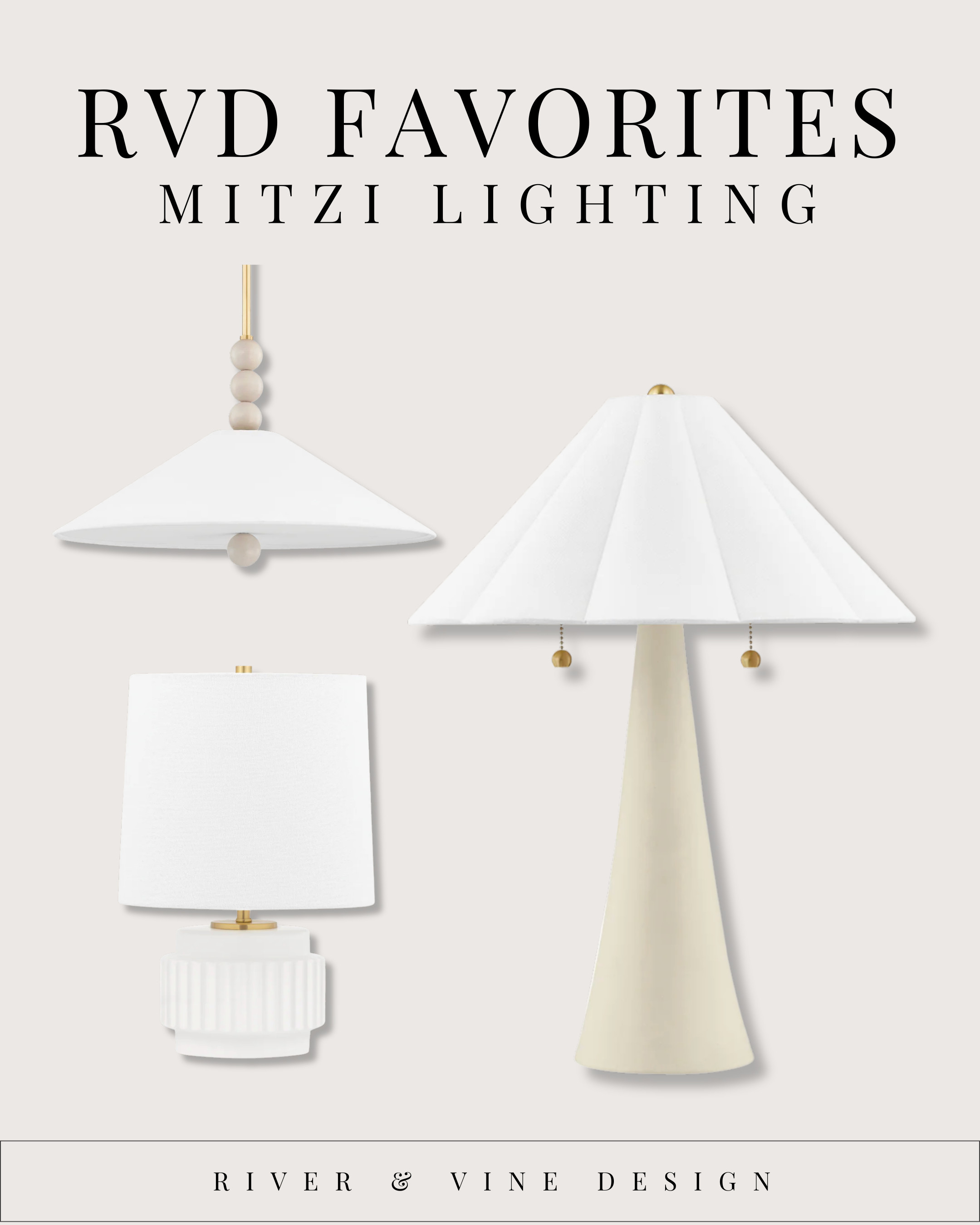 ✨ RVD Favorites — Mitzi Lighting ✨
Lighting is one of the fastest ways to make your home look intentional — and these Mitzi pieces do it without feeling trendy or overdone.

Why I love them:
• Sculptural shapes = instant design moment
• Warm white shades soften the glow (good lighting = good mood)
• They look designer… without the designer markup

Swap one lamp and the whole room feels elevated — no renovation required.

👆 Tap to shop my exact picks and see how a single lighting change can transform your space.

mitzi lighting, modern classic lighting, designer lighting, home glow up, neutral home decor, river and vine design 

 #LTKHome