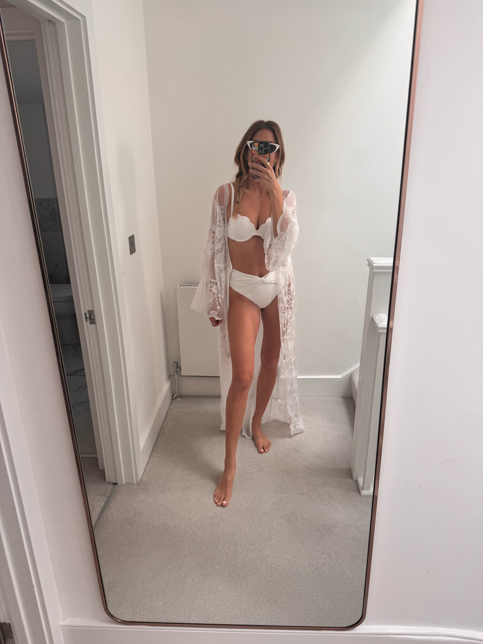 An all white beach look looks so good with a tan 🐚🤍✨

#LTKswimwear #LTKsummer #LTKuk