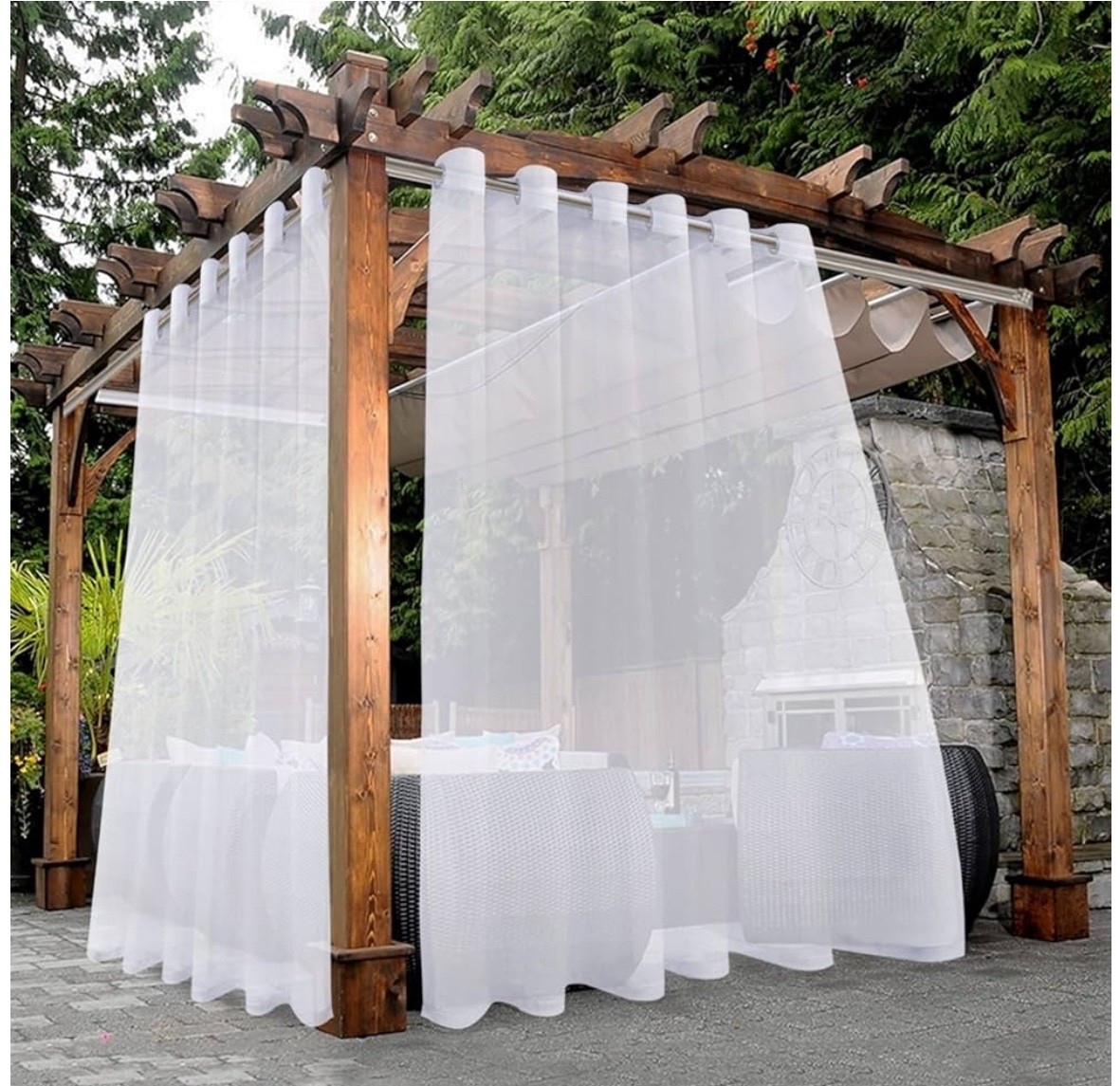 These are the curtains I have up right now. If you’re looking for a sheer vibe then you’ll love these! I purchased them last year and they are available in different lengths and different colors!!

#LTKSaleAlert #LTKFindsUnder50 #LTKHome