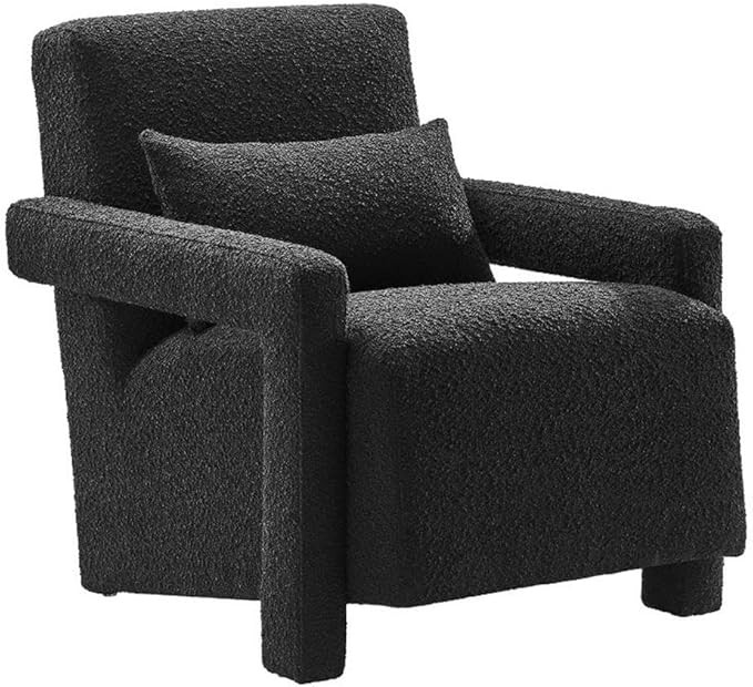 Modway EEI-6475-BLK Mirage Boucle Upholstered Armchair, Black | Amazon (US)
