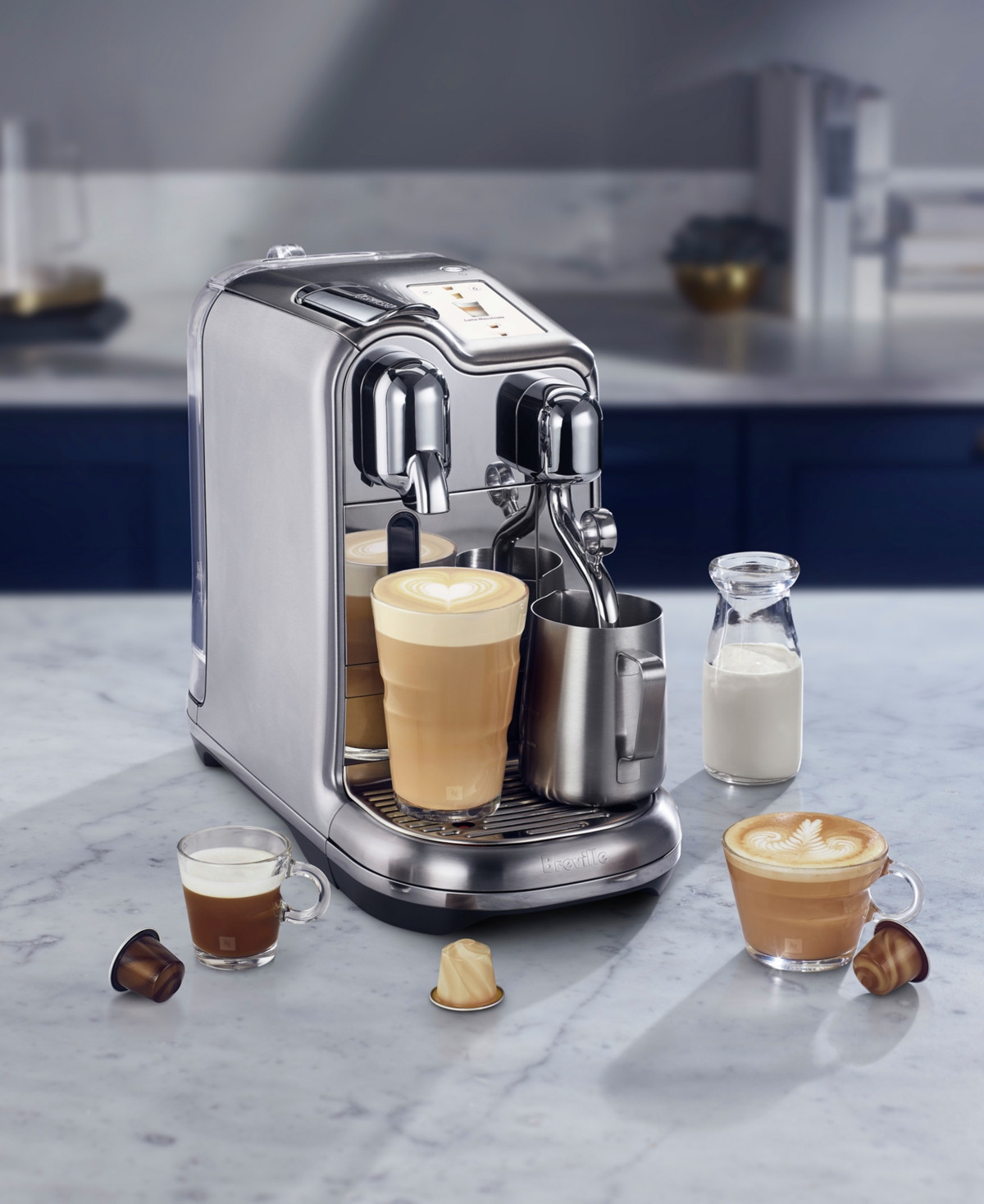 Nespresso Original Creatista Plus by Breville Espresso Machine in Stainless Steel - Brushed Stainless Steel | Macy's