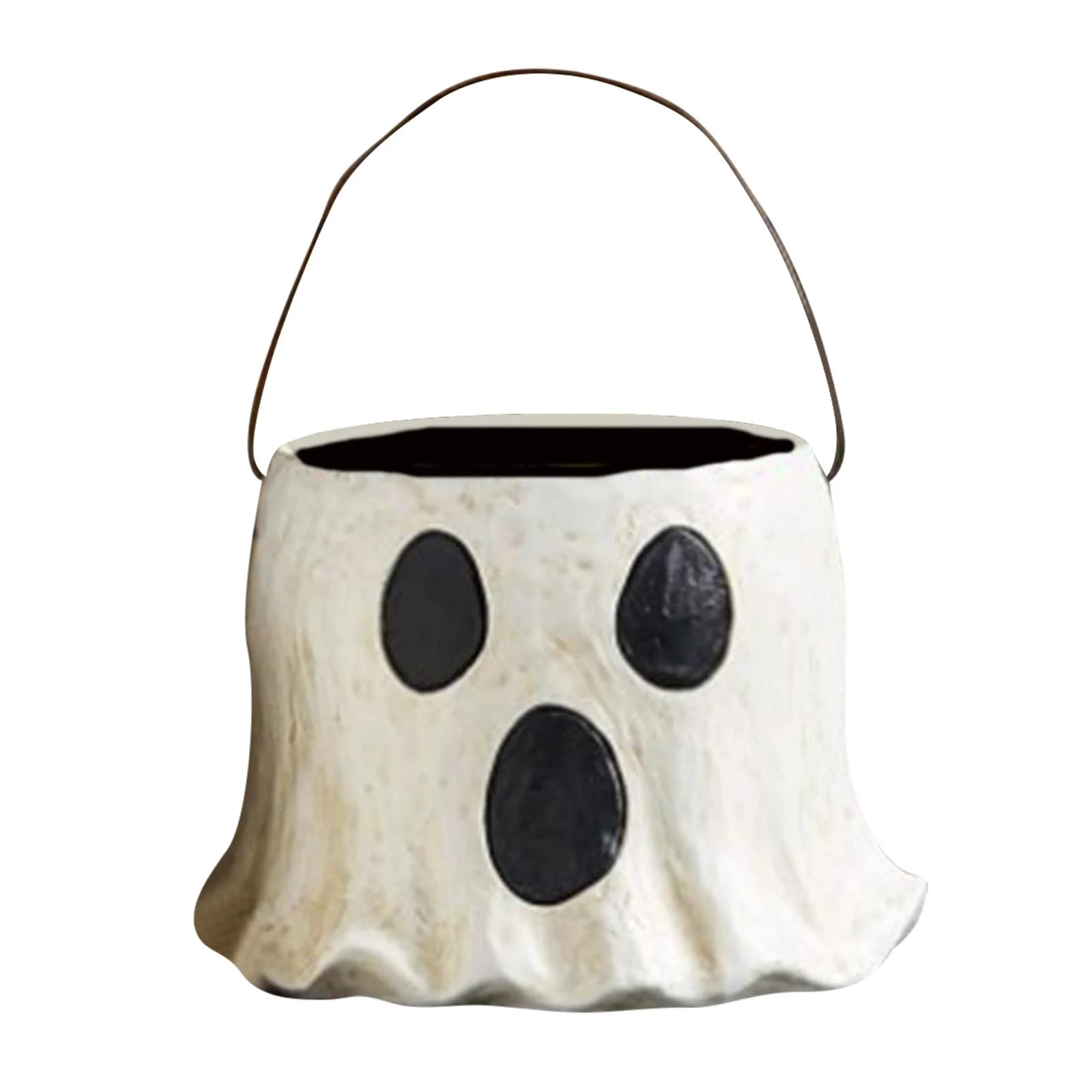 Ghost Bucket Decor Halloween Vase Cutest Ghost Candy Bowl Planter Pot Halloween Bucket Vase for I... | Walmart (US)