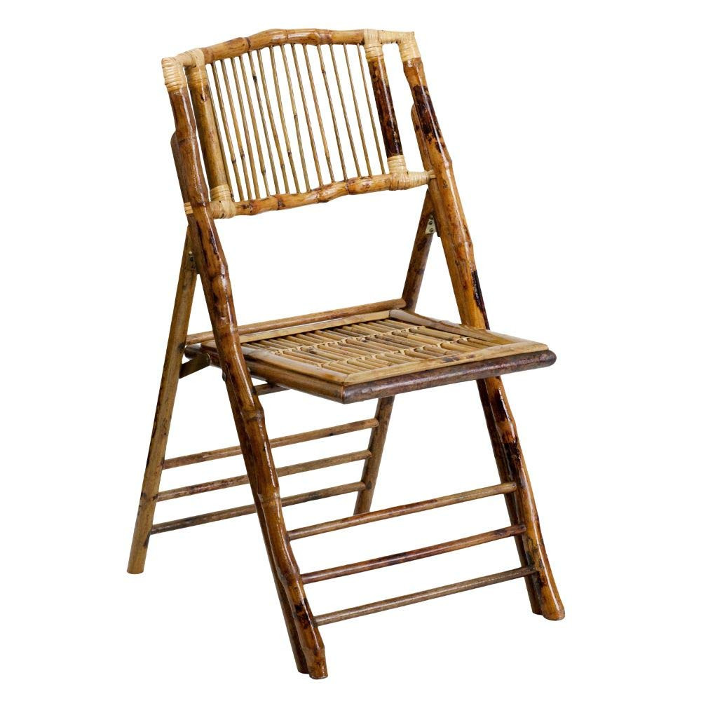 Flash Furniture Bamboo Folding Chairs | Set of 2 Bamboo Wood Folding Chairs | Amazon (US)