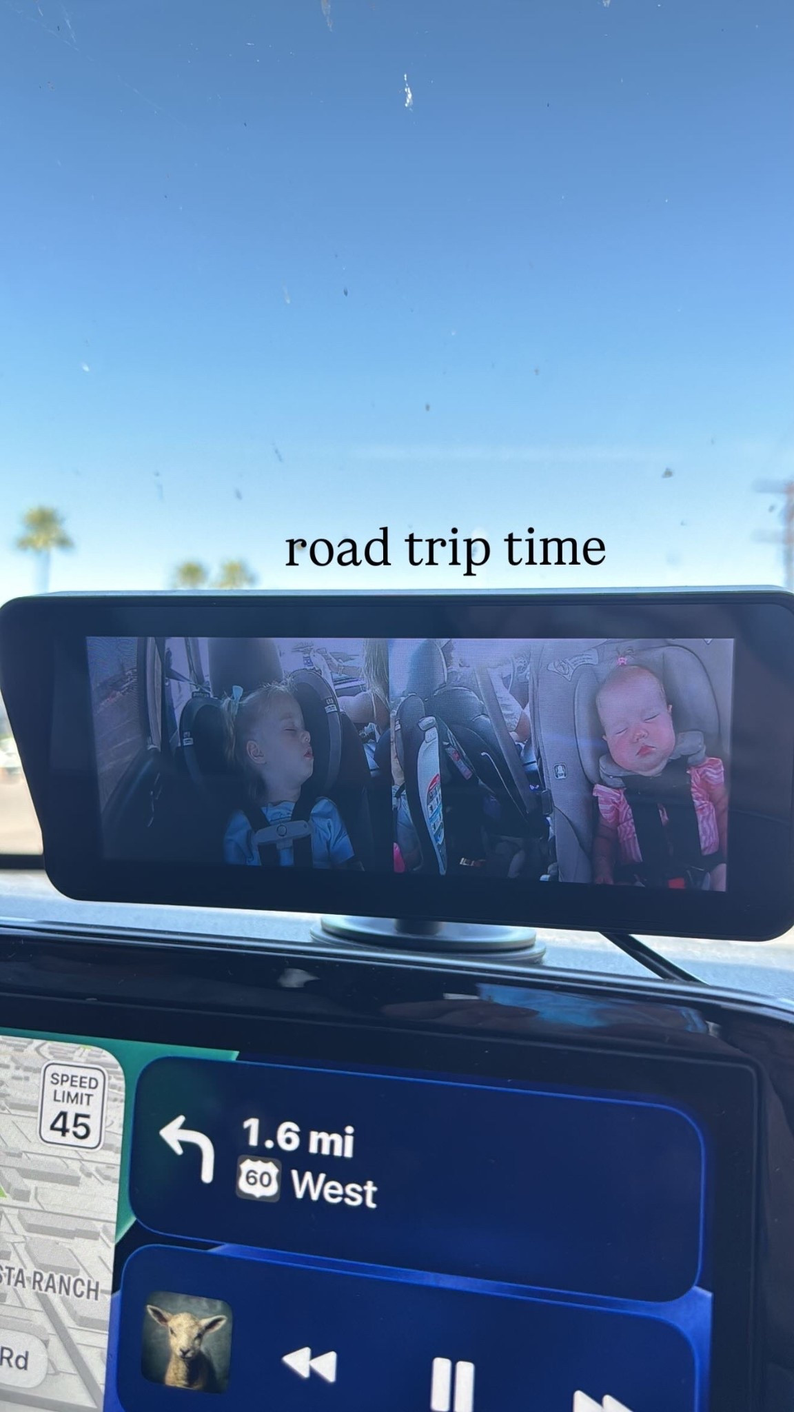 Dual car monitor!! We love this one! It has a shade over the top so you can see it in the sun and it stays in place very well! 

#LTKBaby #LTKKids