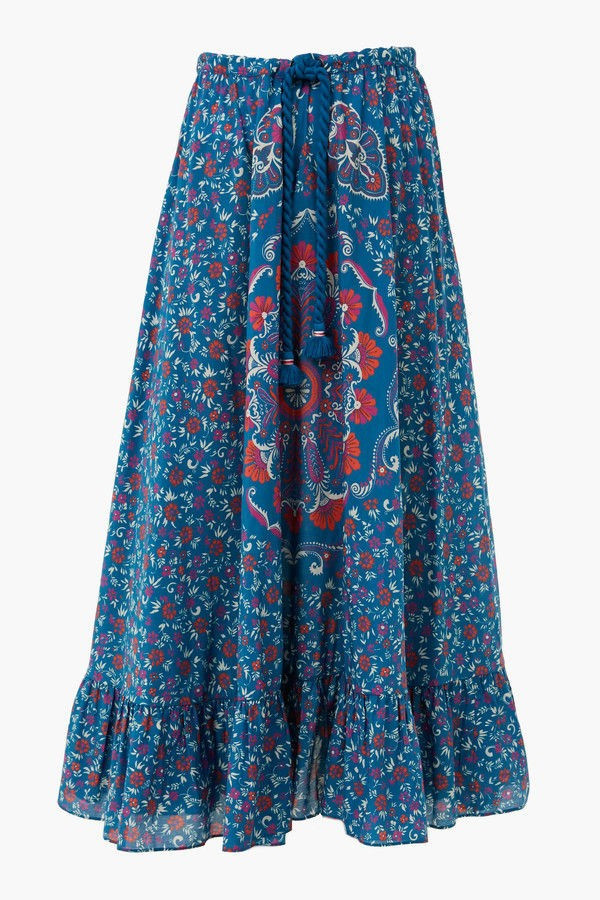 Medallion Blue Lucinda Skirt | Tuckernuck (US)