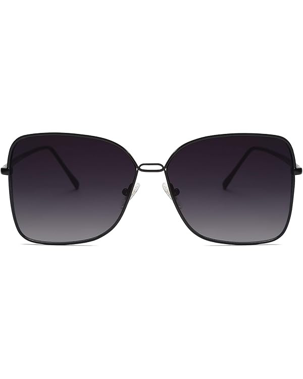 SOJOS Classic Square Oversized Sunglasses for Women Big Large Designer Style Sunnies SJ1082 | Amazon (US)