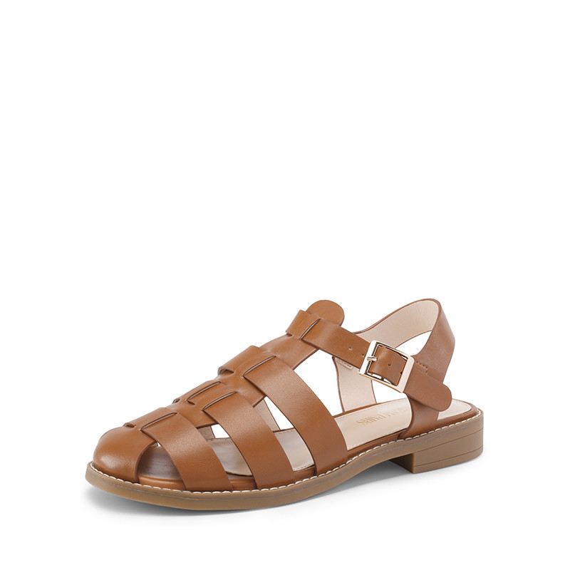 Gladiator Woven Fisherman Flat Sandals | Dream Pairs