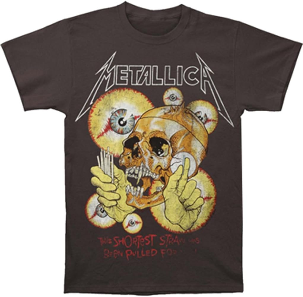 Metallica Men's Shortest Straw Vintage T-Shirt | Amazon (US)