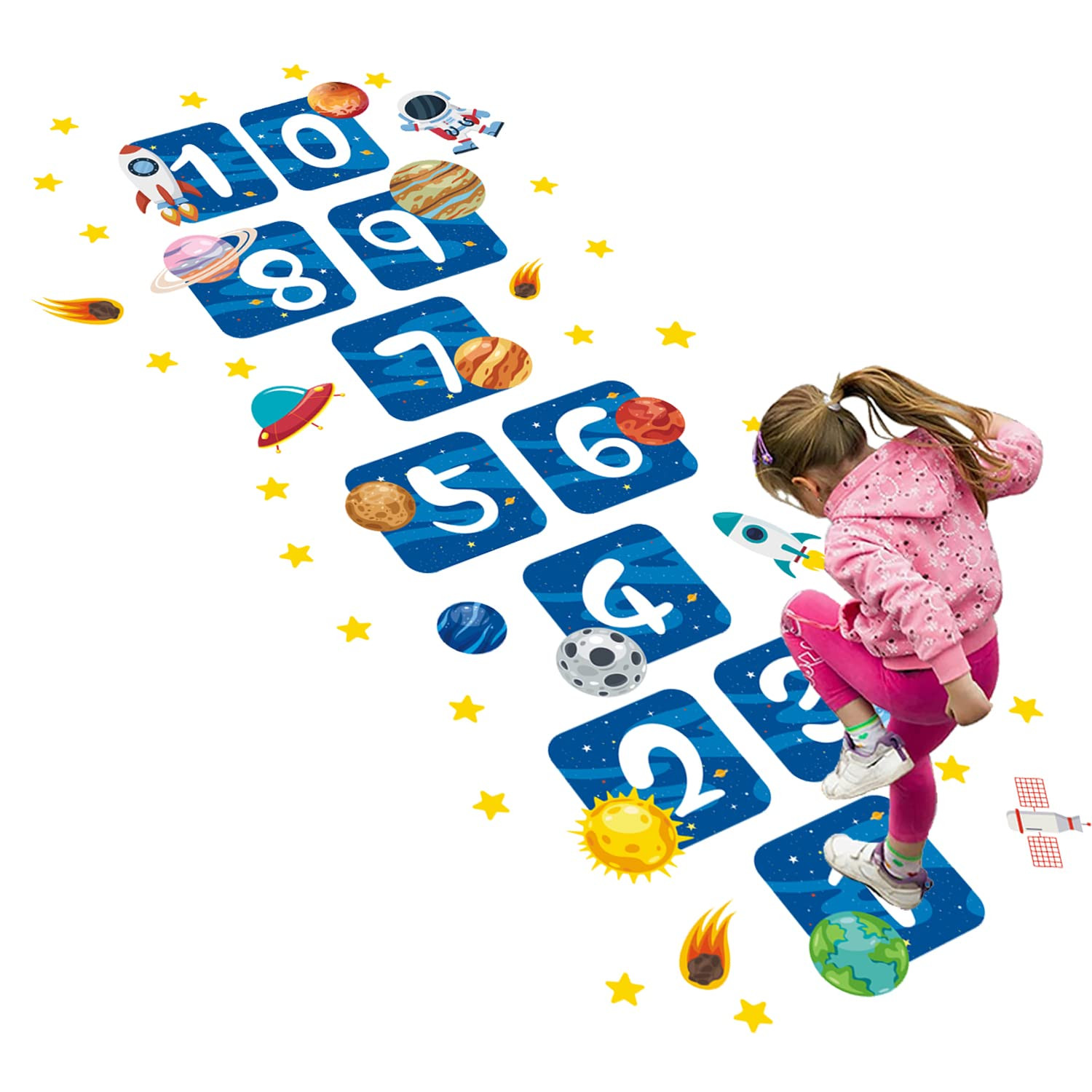 Outer Space Hopscotch Game Decals | Amazon (US)