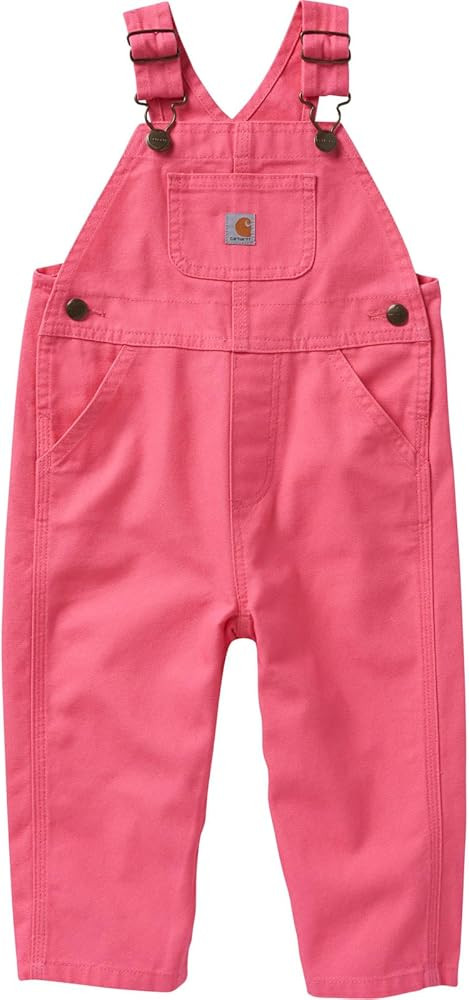 Carhartt Baby Girls' Bib Overalls Lined and Unlined | Amazon (US)