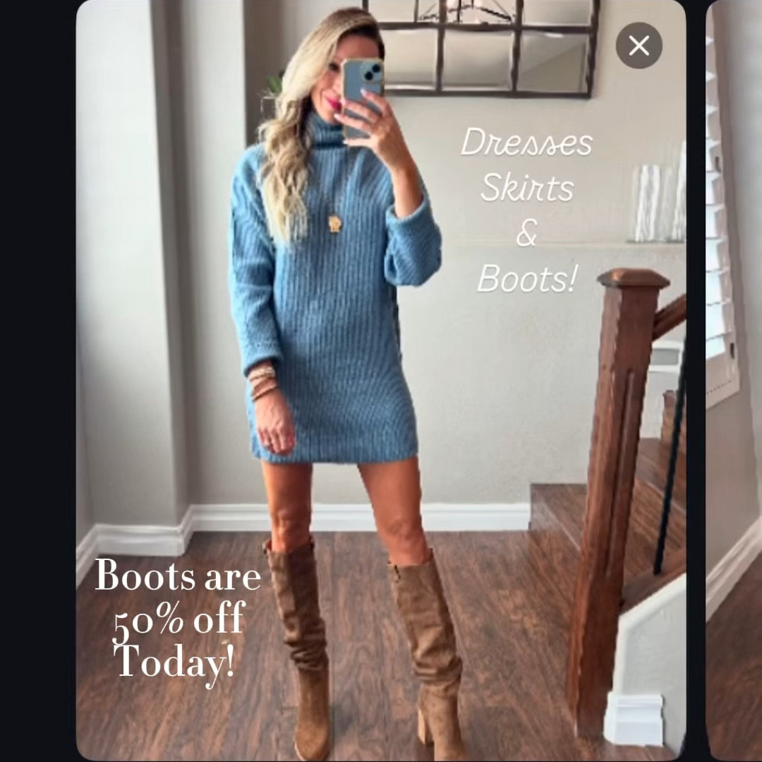 Dresses, Skirts, and Boots!
Both of these boots are 50% off today! use code SHOE50
If this code is expired when you see this use my code TRACYSAVE30 for 30% off sitewide on vici! 
 

 

#LTKStyleTip #LTKFindsUnder50 #LTKWatchNow