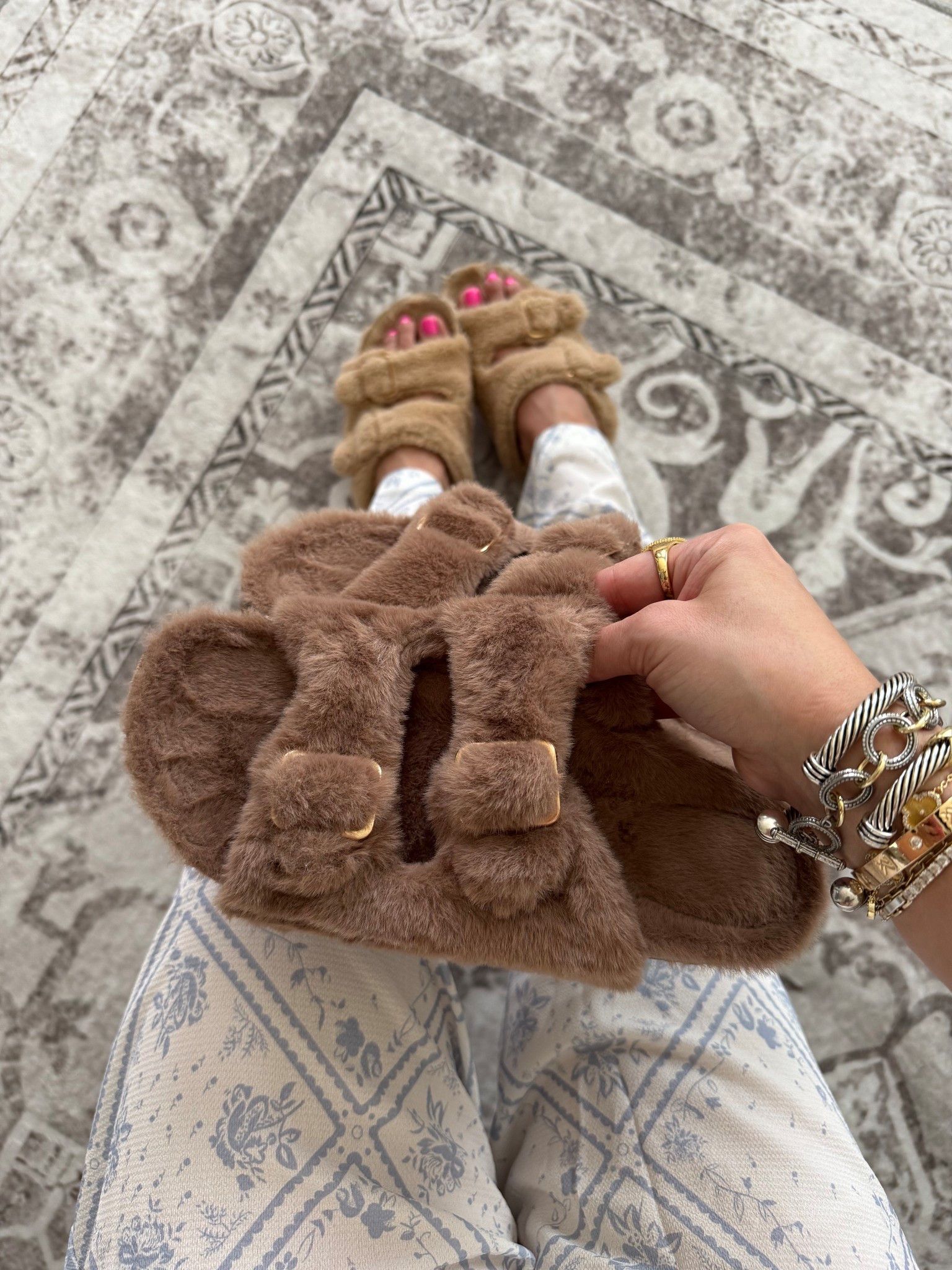 Fuzzy slippers almost 50% off on sale 
Amazon big spring sale

#LTKSaleAlert