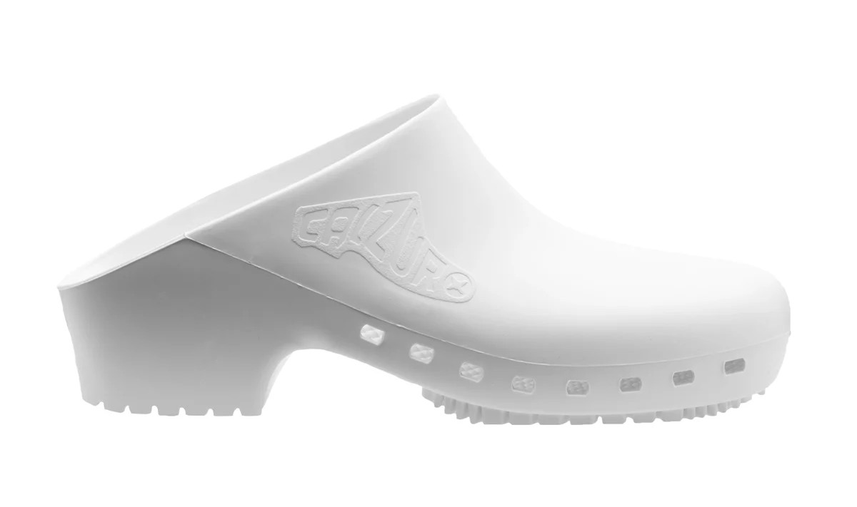 White Clogs Without Holes | Slip-Resistant Shoes | Calzuro | Calzuro