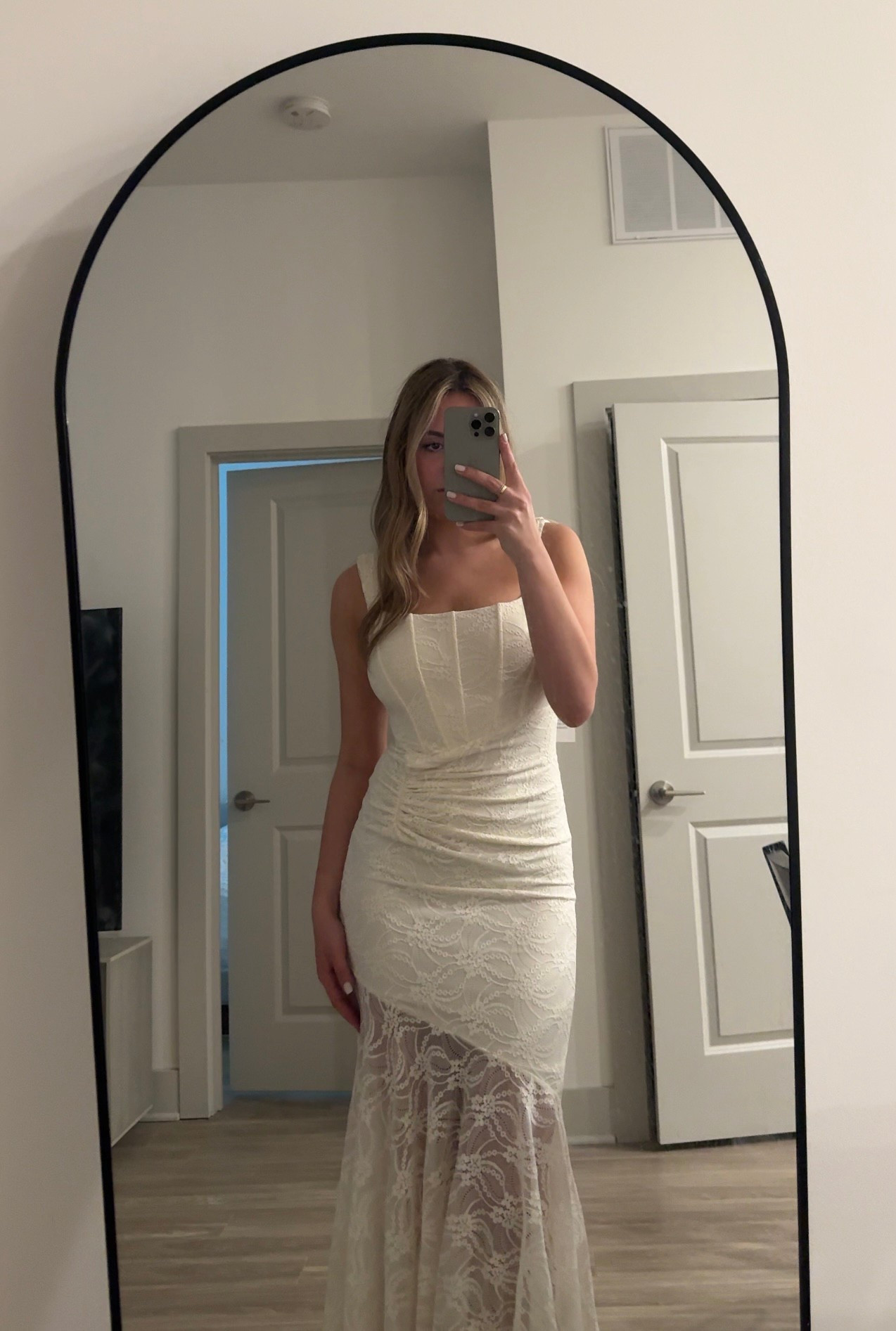 white christmas dresses Mina Corset Midi Dress | Disturbia main image 0