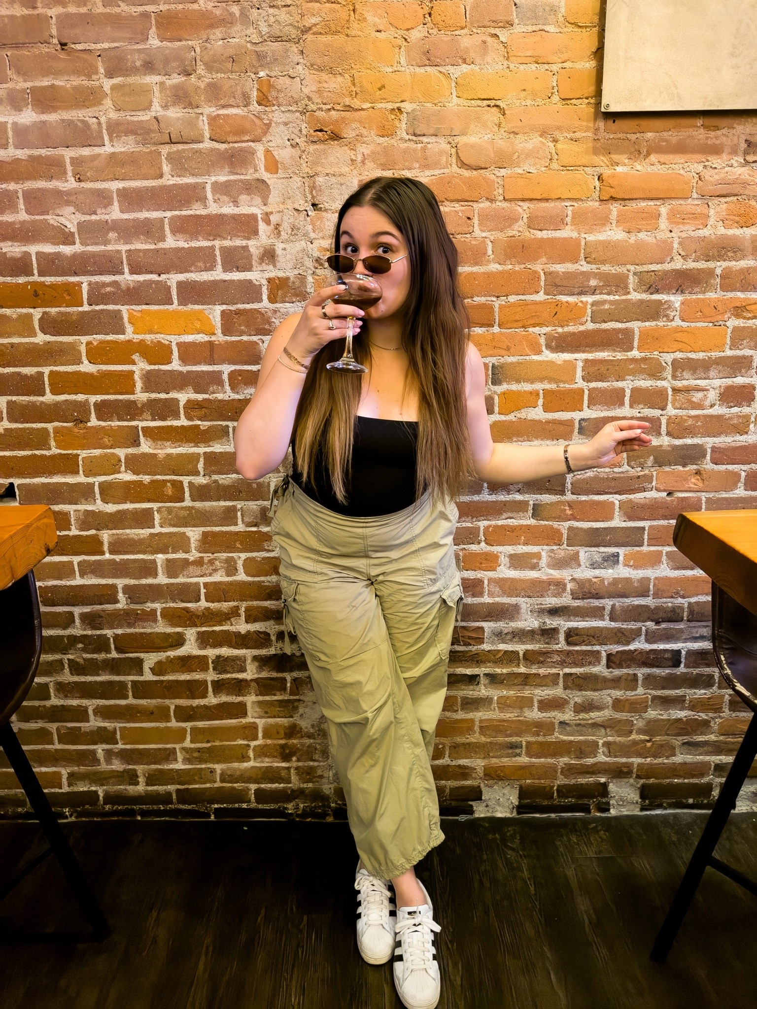 Was going to hit a 2000s party and had to go as Kim possible! I love a good cargo pant and this whole outfit was perfect for a night of dancing and running around 😌

#LTKootd #LTKMidsize #LTKselfcare