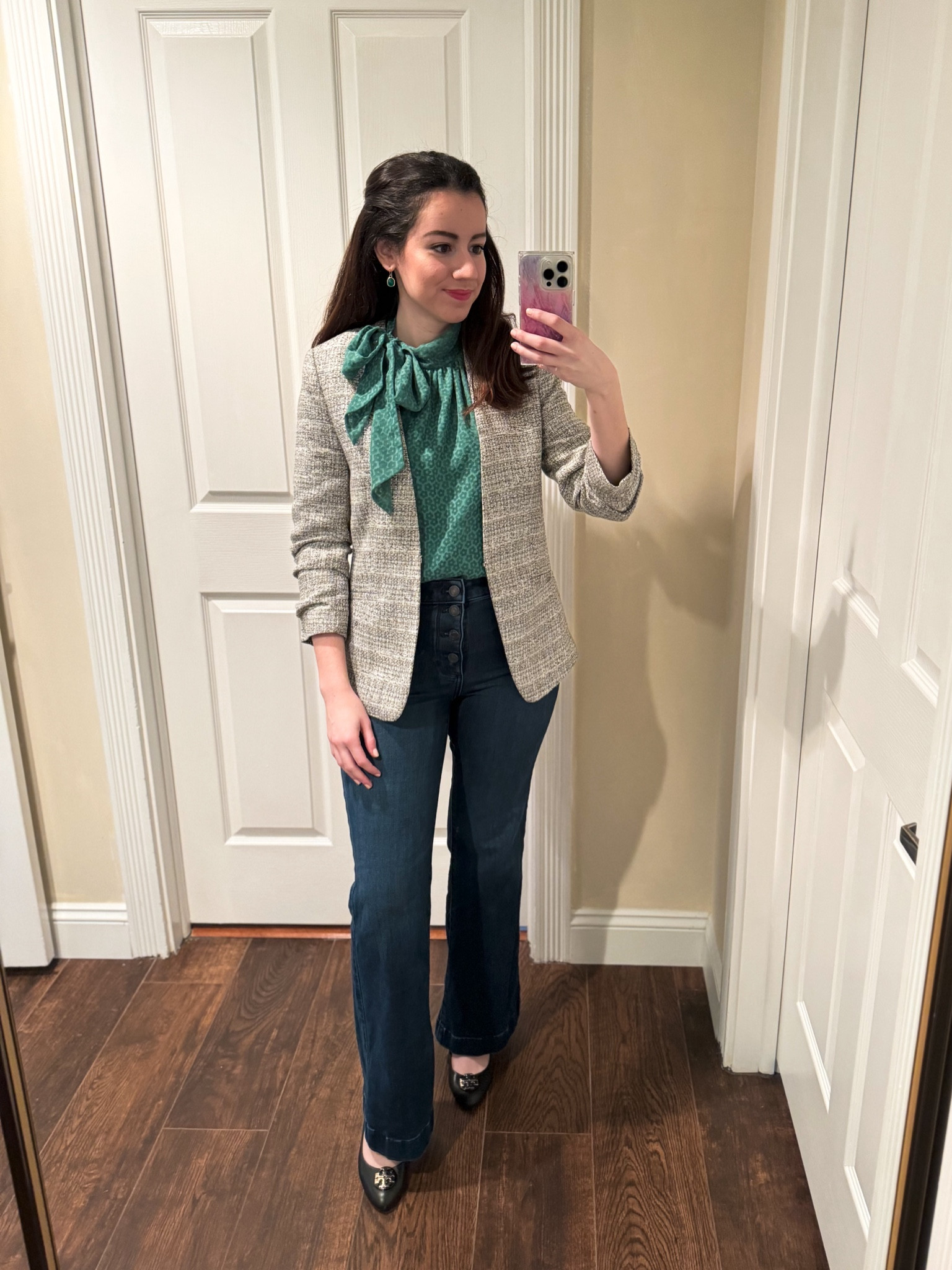 Casual Friday. Workwear. Business casual. Workwear styling with jeans. Modest workwear  

#LTKsalealert #LTKworkwear #LTKMostLoved