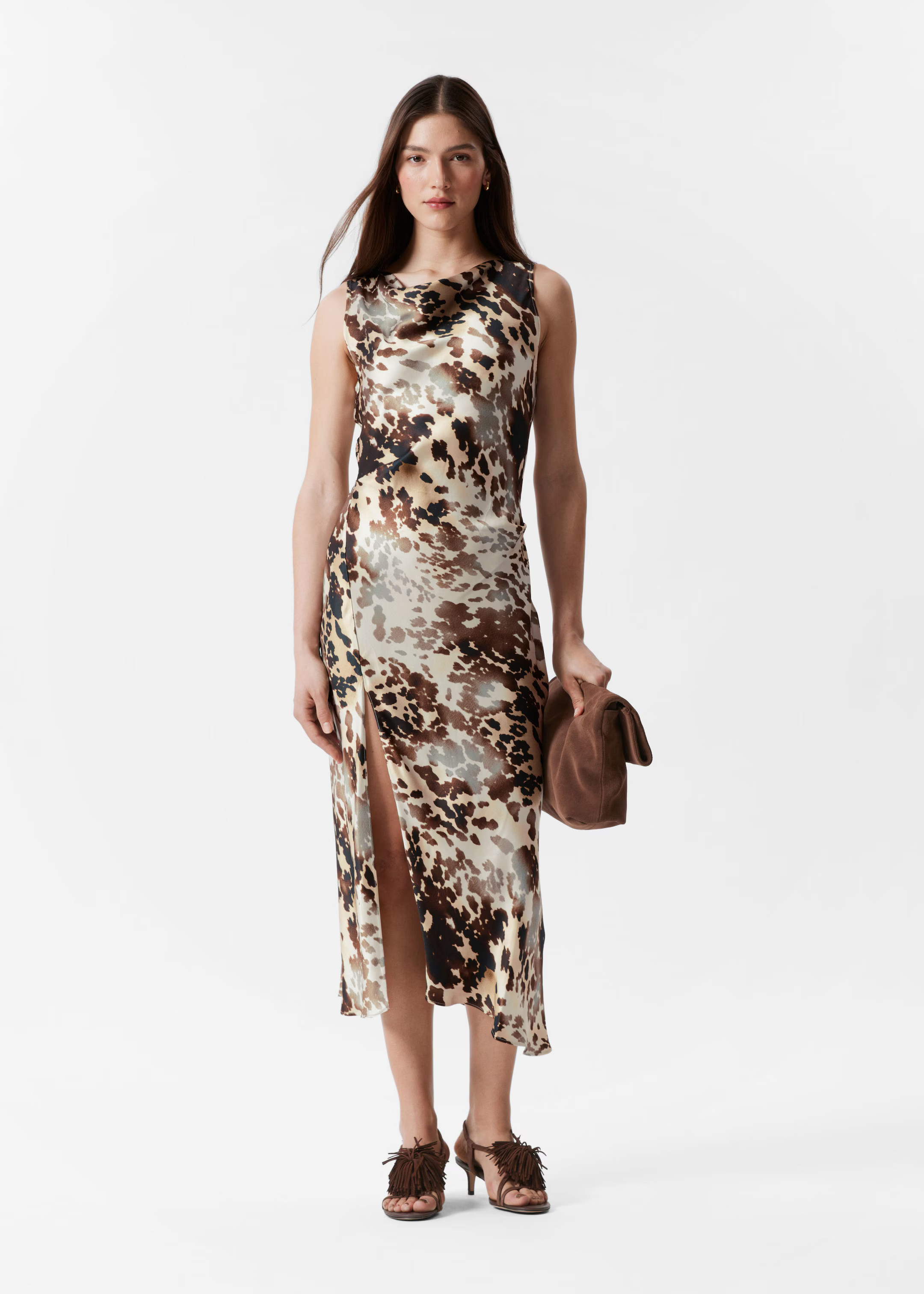 Draped Satin Midi Dress | & Other Stories UK