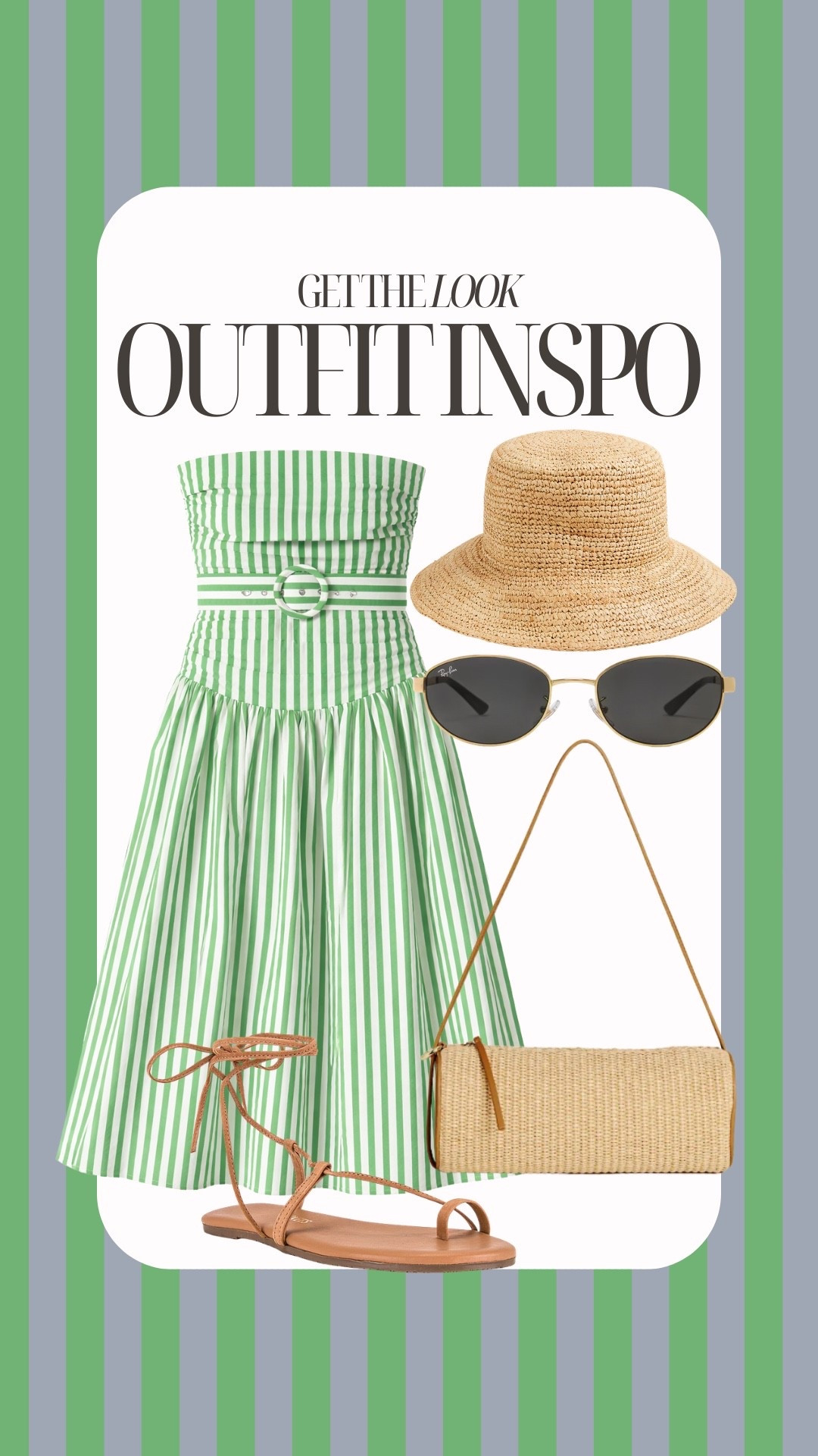 Striped midi dress spring outfit idea 

#LTKootd #LTKTravel