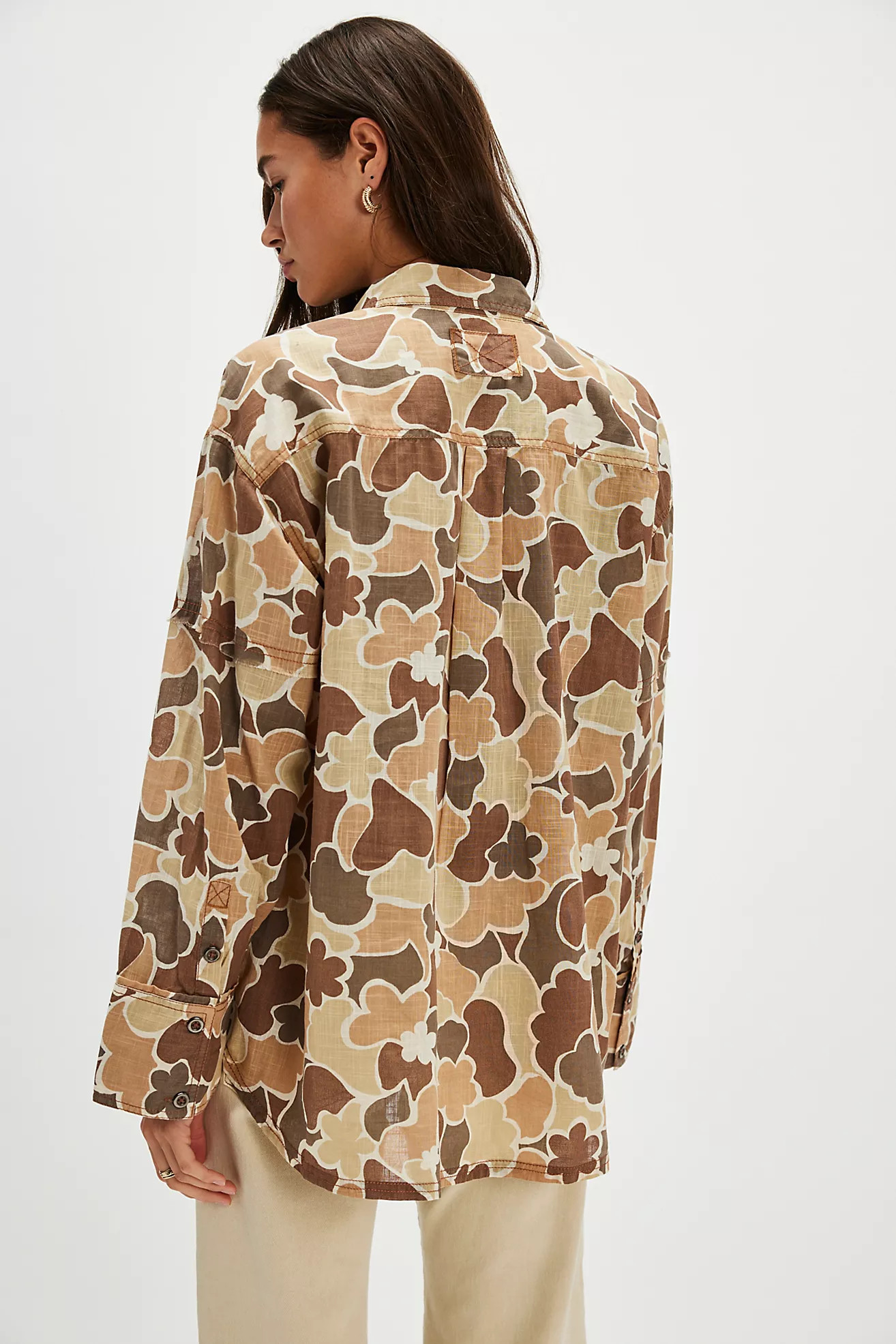 We The Free Hidden Flower Camo Shirt | Free People (Global - UK&FR Excluded)