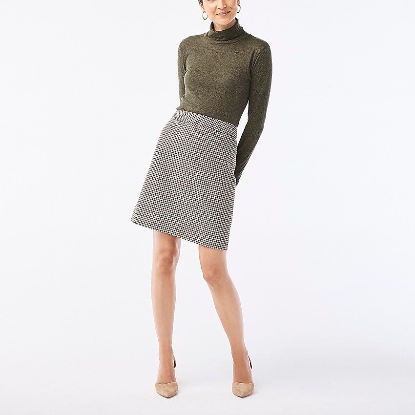 Wool-blend A-line skirt | J.Crew Factory