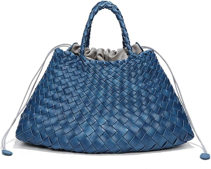 Rejolly Basket Bag for Women Woven Leather Top Handle Tote Handbag Summer Vacation Chic Beach Pur... | Amazon (US)