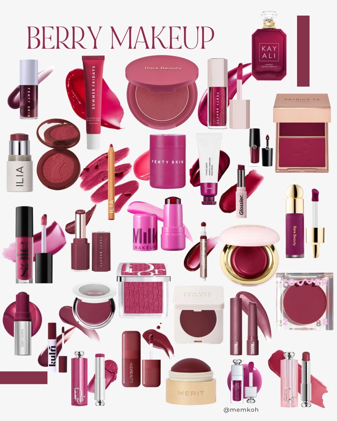 Berry Makeup 🍇 soft candlelight, flushed cheeks, main character energy.

#sephora #makeuplooks #fentybeauty #armani #rarebeauty #cleanmakeup #valentinesmakeup #wintermakeup #hudabeauty


#LTKValentine #LTKNYFW #LTKBeauty