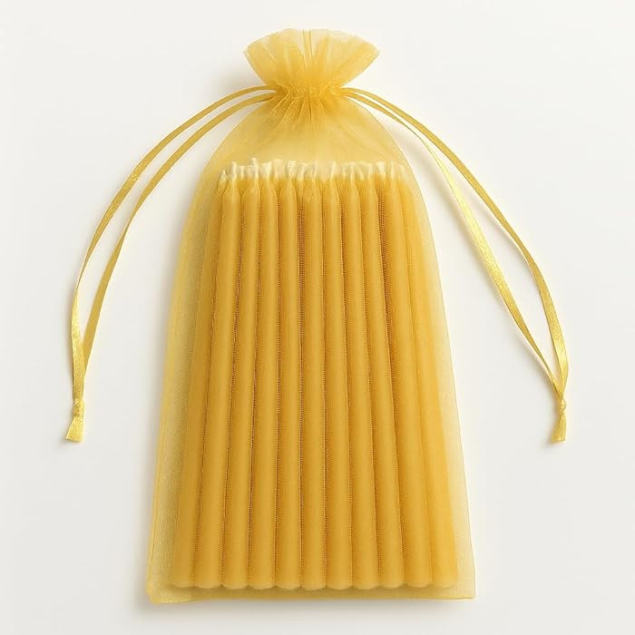 Beeswax Birthday Candles Hand Dipped 24 Ct 100% USA Beeswax Ohio (6" Tall) | Amazon (US)