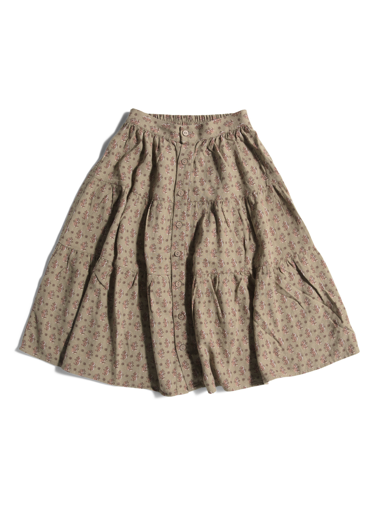 Toddler Girls Linen Blend Floral Joelle Skirt | Marshalls