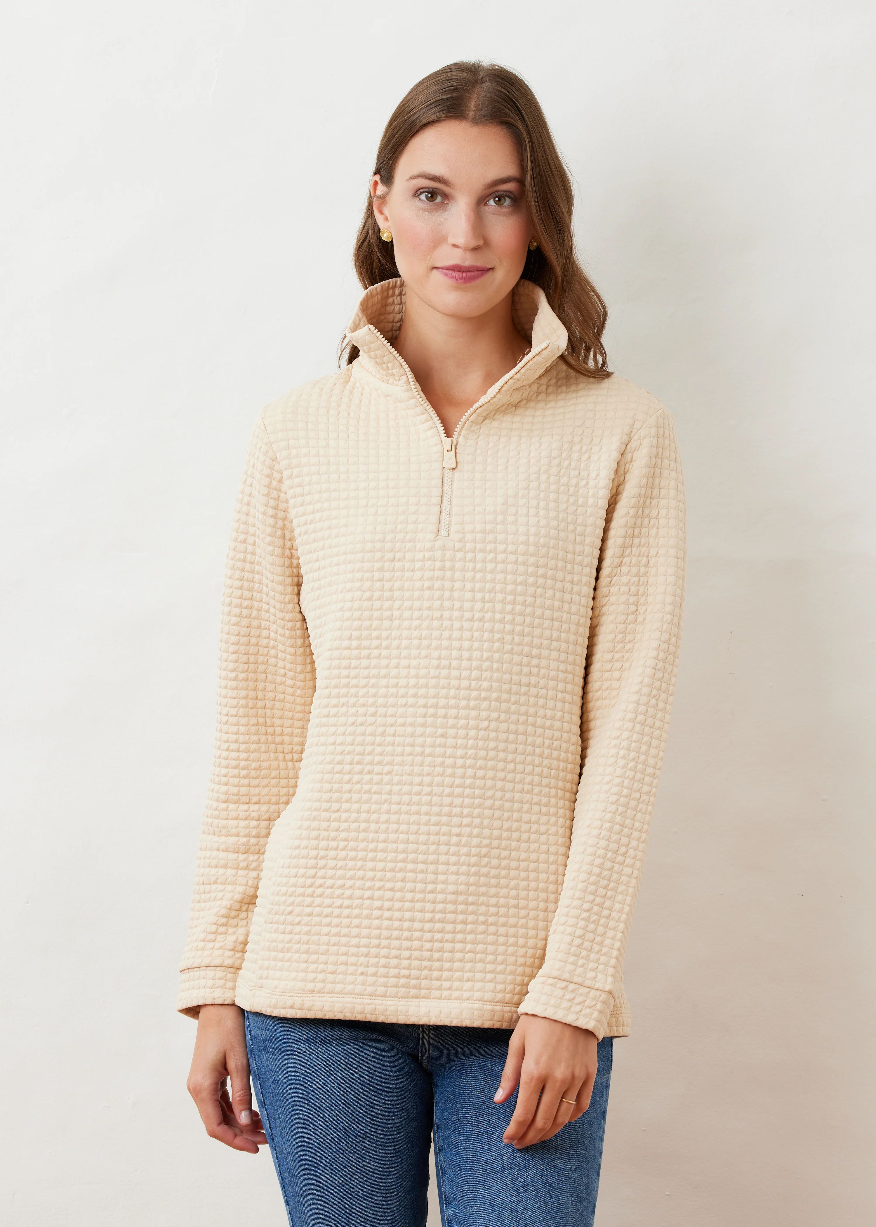 Pocomo Pullover in Waffle (Natural Blush) | Dudley Stephens