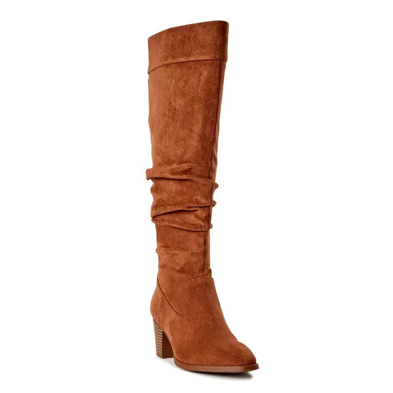 Time and Tru Women's Tall Slouch Boots | Walmart (US)