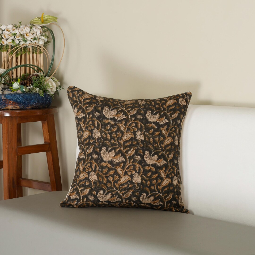 Vintage Handblock Print Cotton Throw and Throw Fabric Cushions All Size Pillow Cover Home Decor H... | Etsy (US)